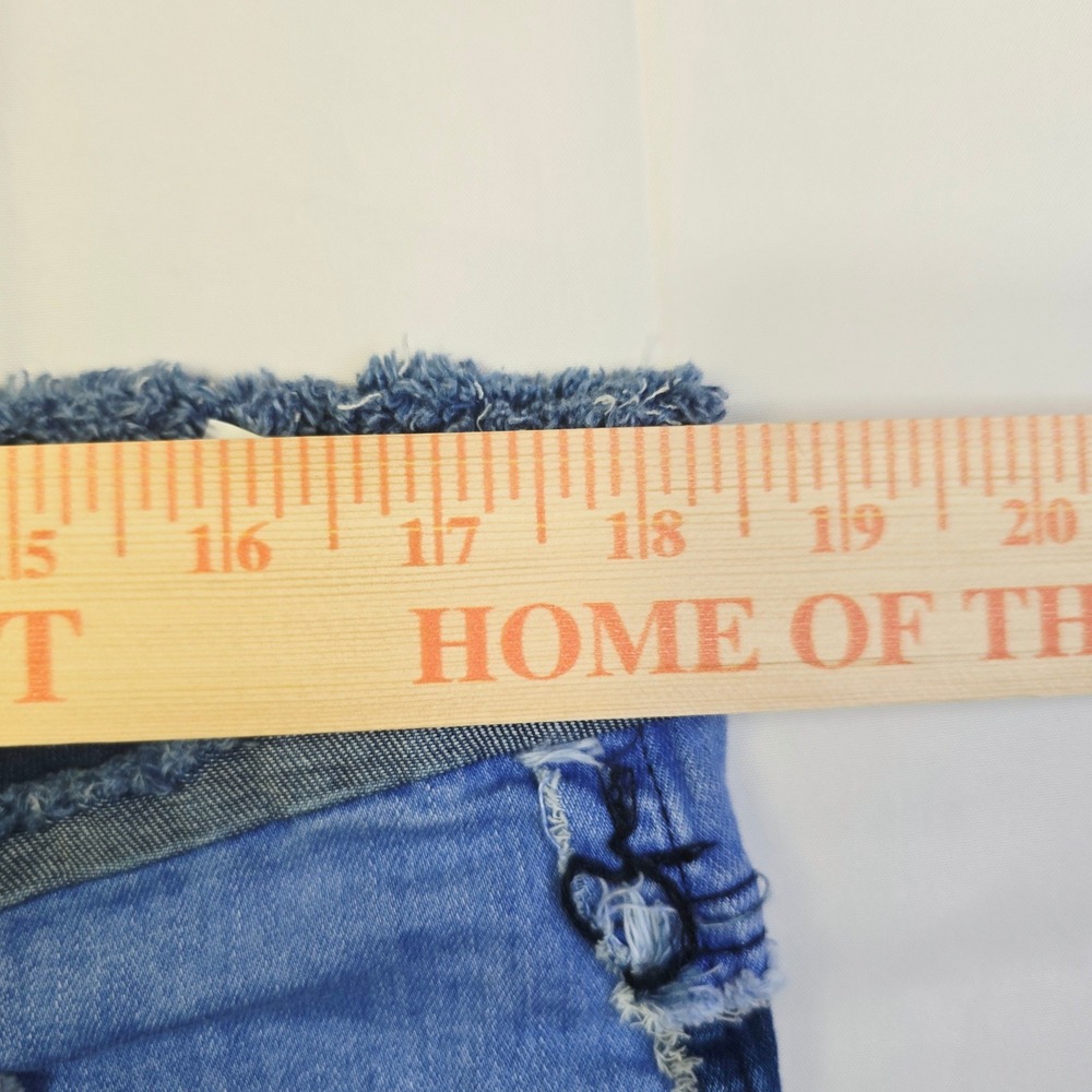 Unbranded Men's Patchwork Denim Jeans XL 36 x 29 Blue Frayed Raw Edge Seams Z36 - Picture 11 of 12